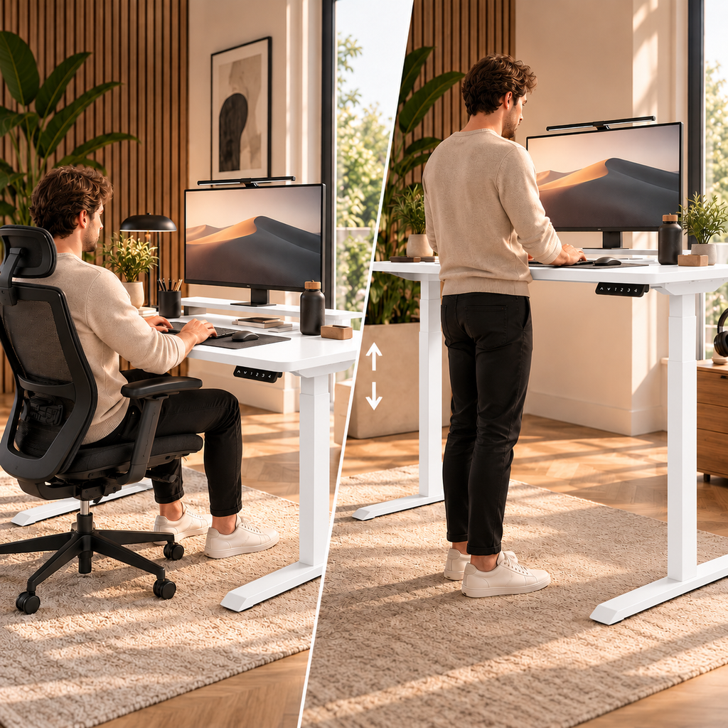 Bureau assis-debout ANTICORA Core, position assise et debout